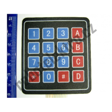 Klávesnice fóliová, 16 znaků